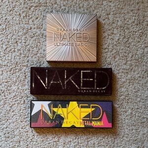 Urban Decay Naked Palette Trio - Ultimate Basics, Naked, Metal Mania